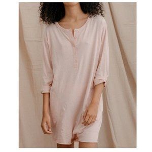 THE GREAT. Long sleeve henley romper - 3/L